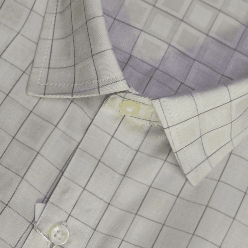 CREAM CHECKS SHIRT