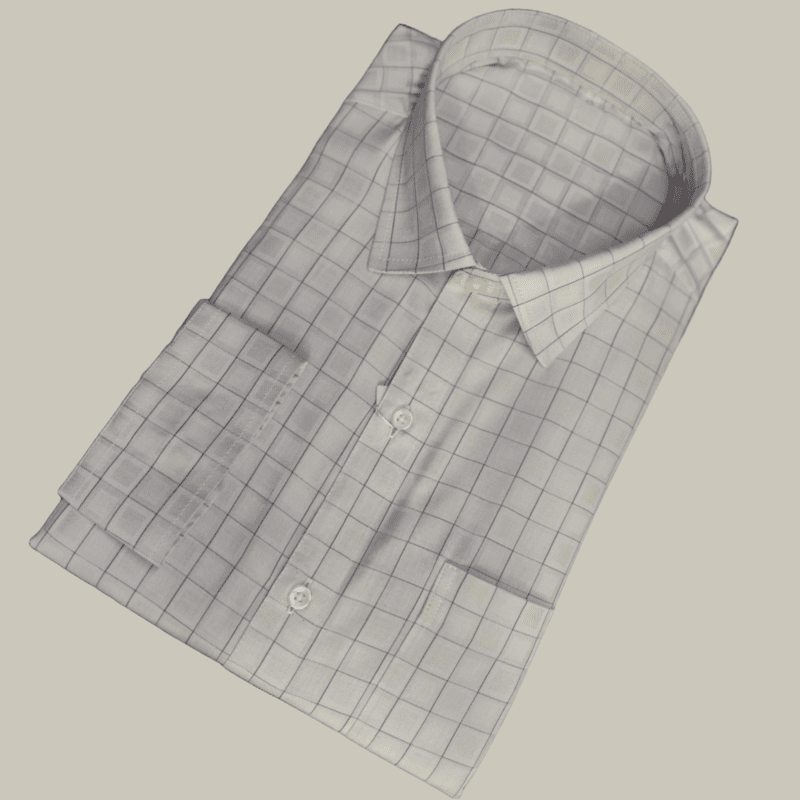CREAM CHECKS SHIRT