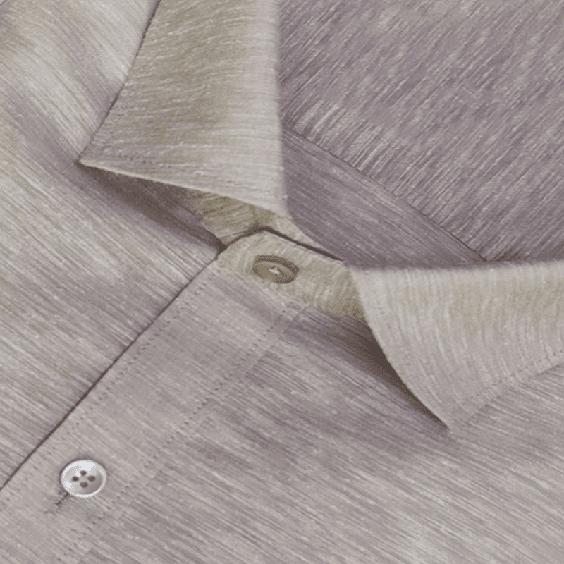 BROWN SELF DESIGN SHIRT
