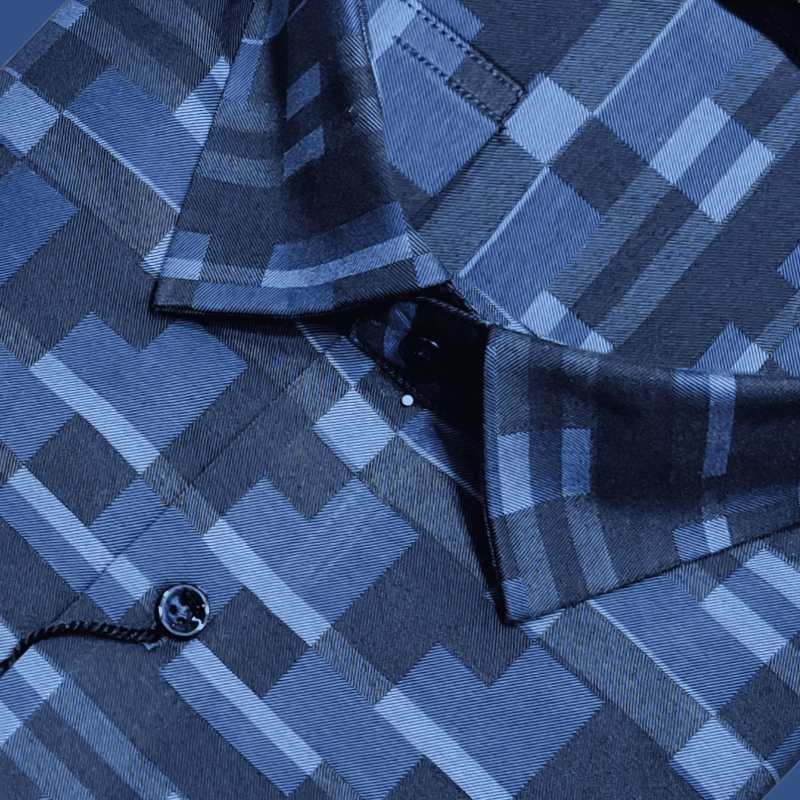 Blue Printed Shirt