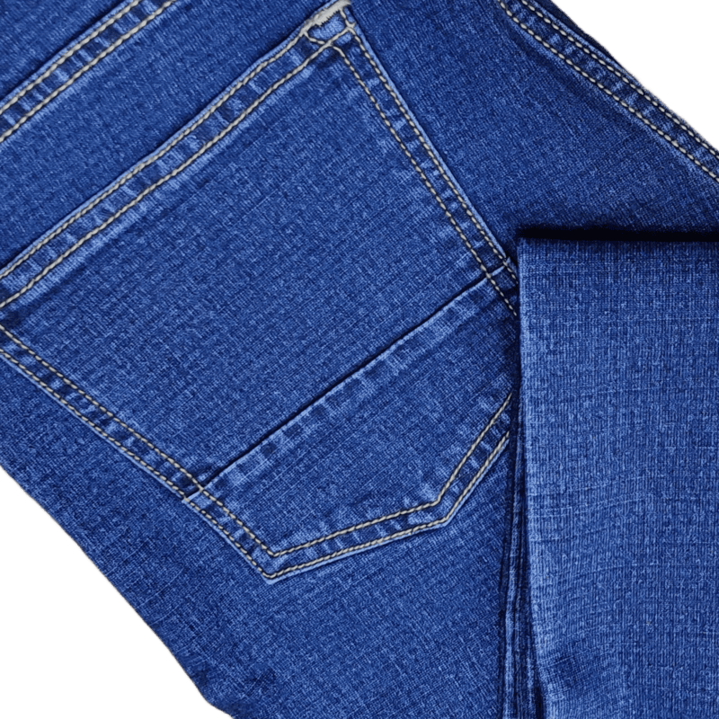 BLUE SELF DESIGN JEANS
