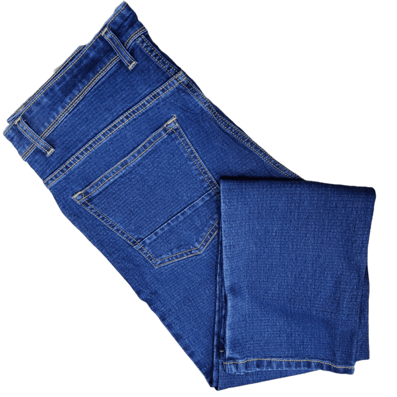 BLUE SELF DESIGN JEANS