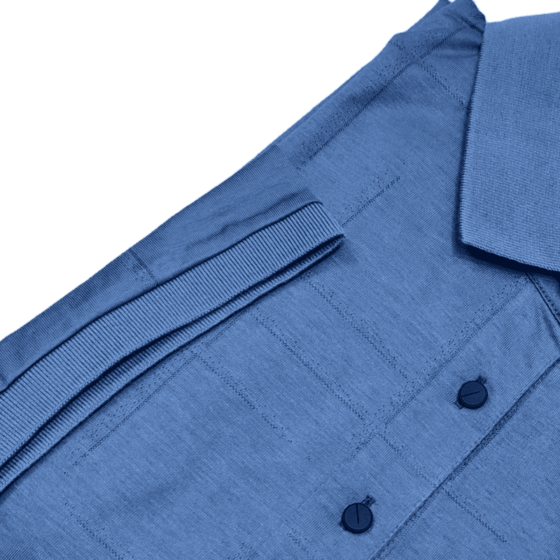 Blue Self Design Tshirt