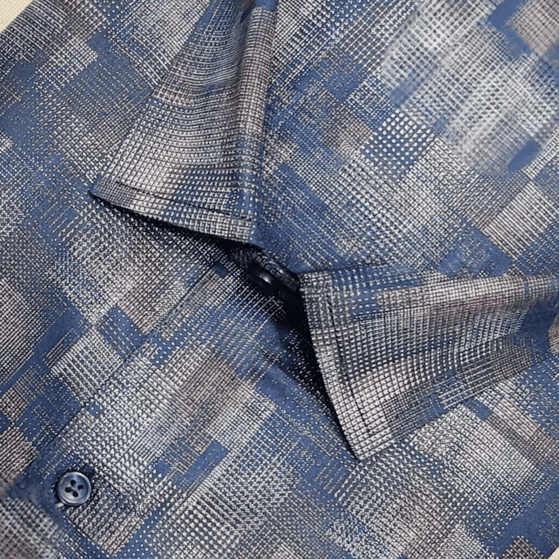 BLUE PRINTED SHIRT
