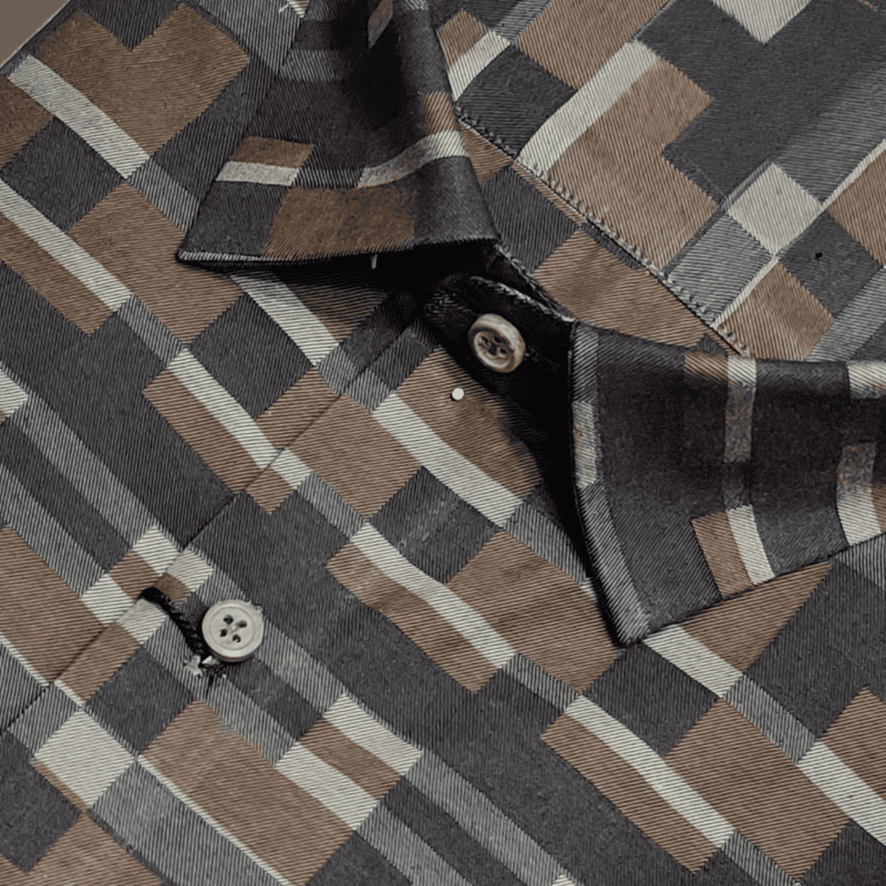Brown Printed Shirt