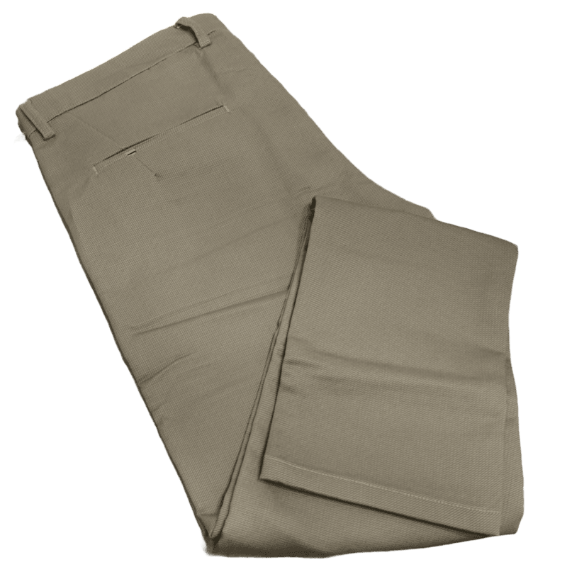 Cream Self Design Pant