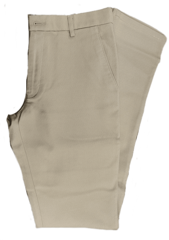 Cream Plain Pant