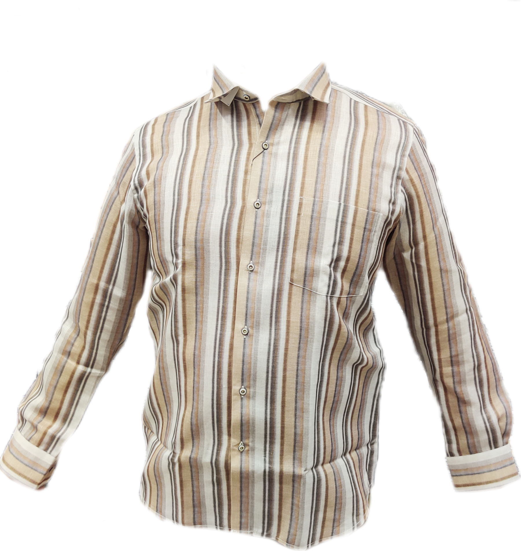 Cotton Blended Stripes Shirt
