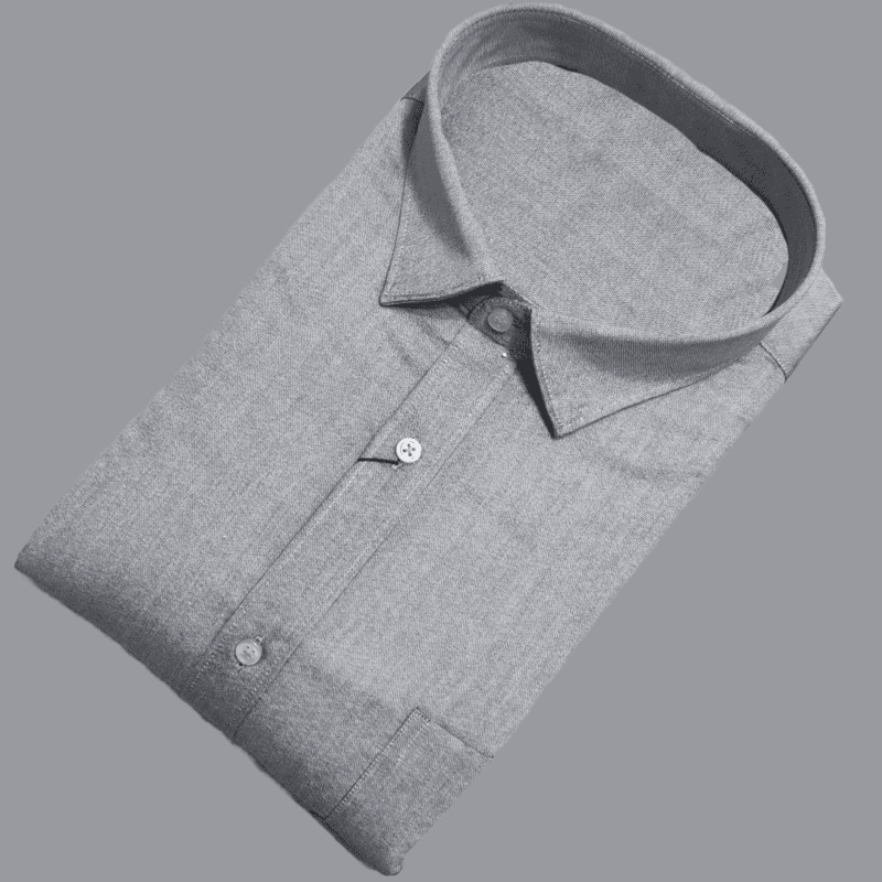 Gray Self Design Shirt