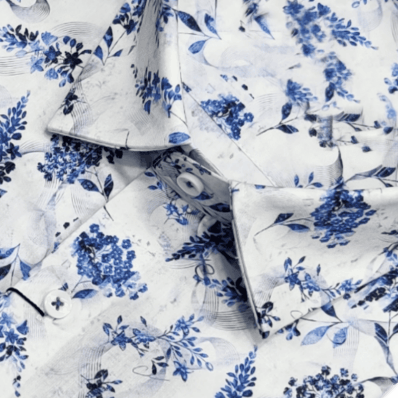 Ink Blue Printed Shirt
