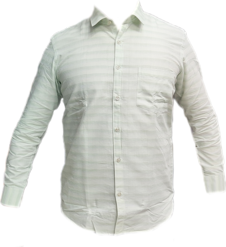 Cotton Blended Self Design Shirt