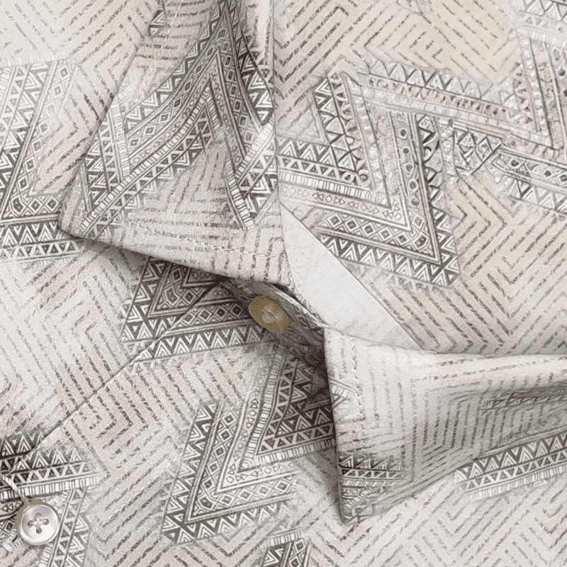 CREAM PRINTED SHIRT