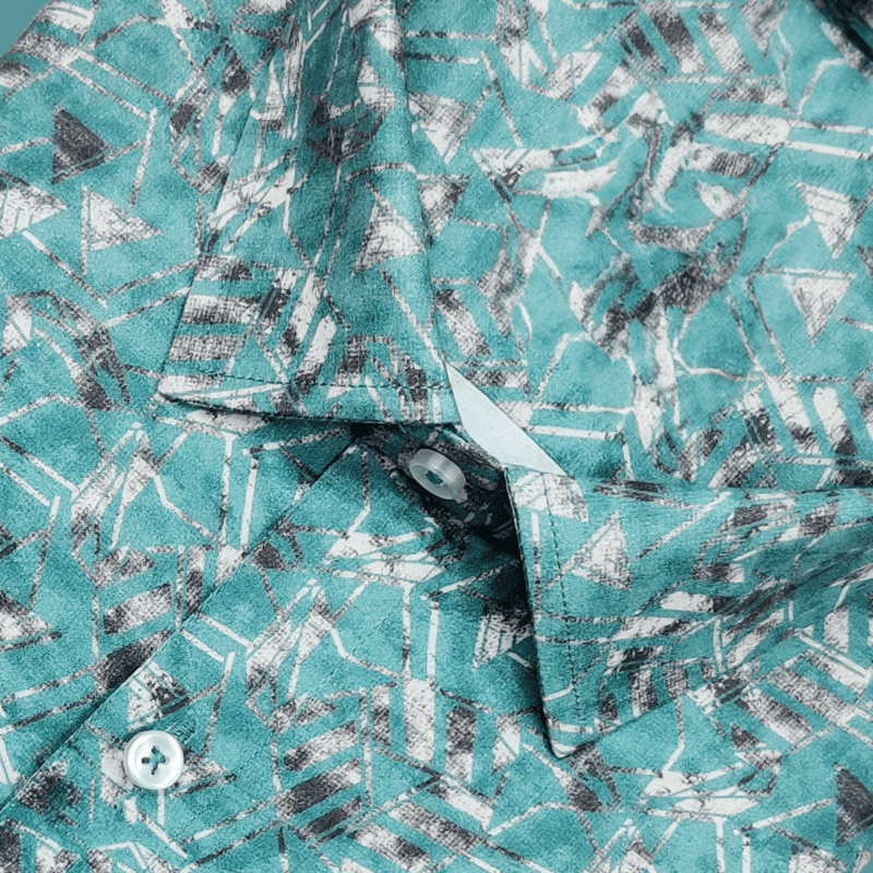 GREEN PRINTED SHIRT