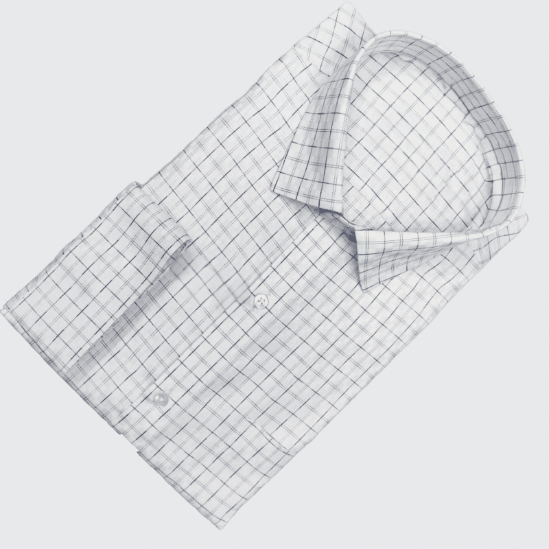 WHITE CHECKS SHIRT