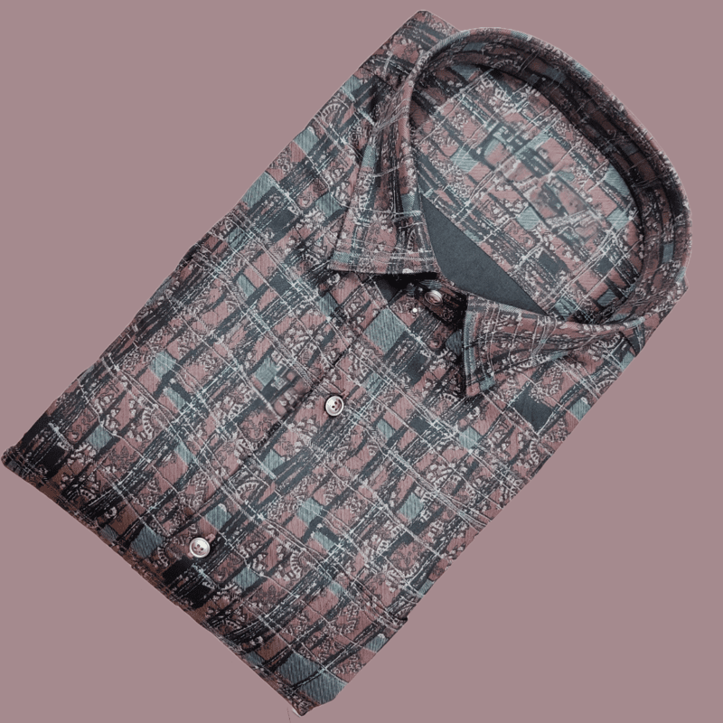 RUST PRINTED SHIRT