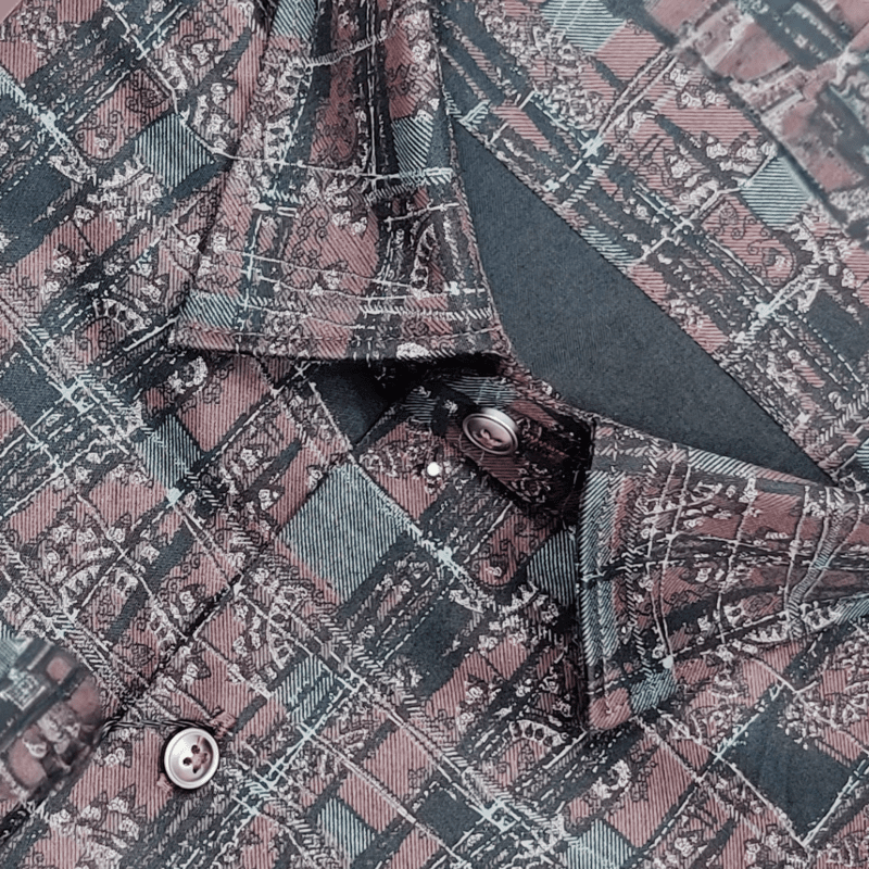 RUST PRINTED SHIRT