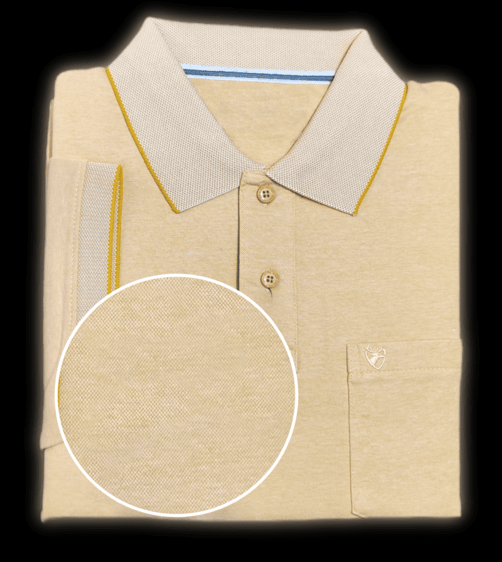 Yellow Self Design Tshirt