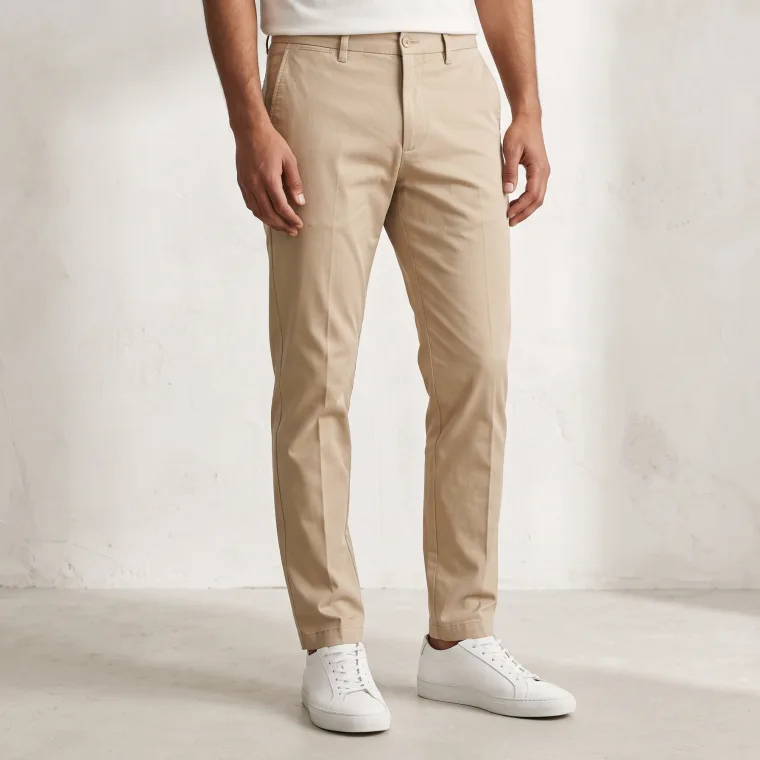 Plain Chinos - Premium Cotton Trousers